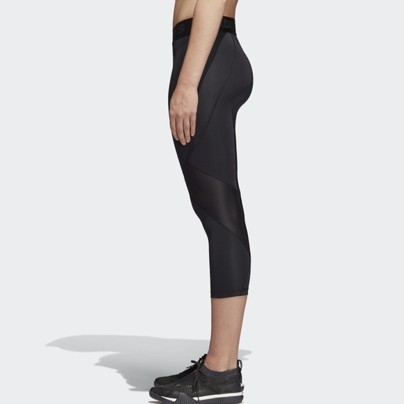 🔥LAST 1🔥NWT ADIDAS BLACK ALPHASKIN TIGHTS - Picture 3 of 7